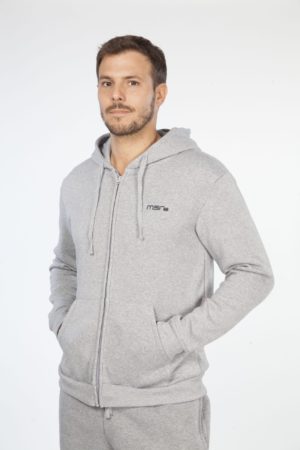 SUDADERA BÁSICO FELPA CAPUCHA CREMALLERA
